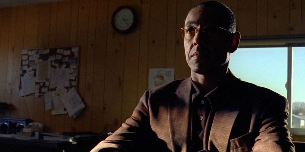 Gus Fring meets low-level dealers in Breaking Bad