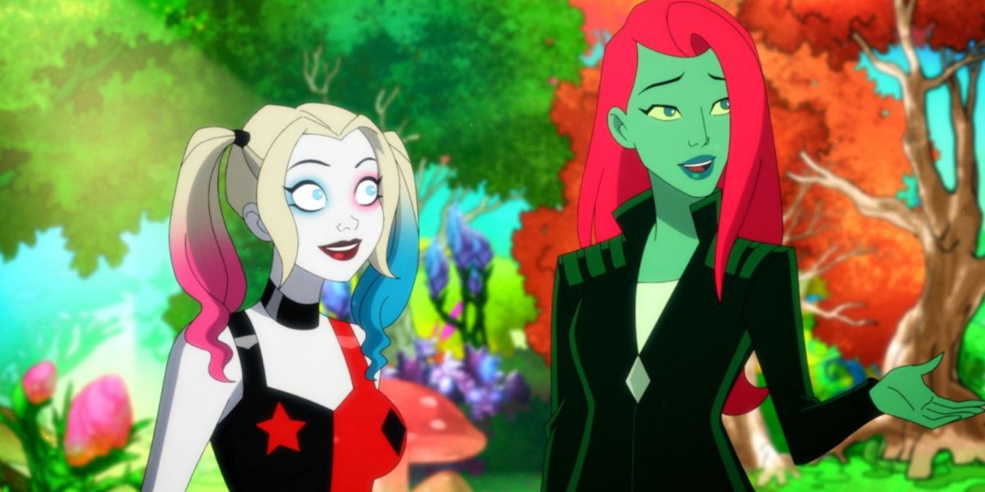 Harley Quinn e Poison Ivy na série animada Harley Quinn.