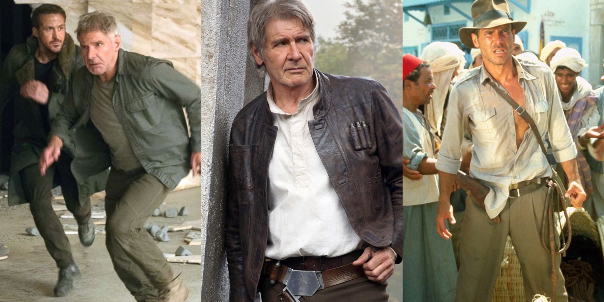 Image of Harrison Ford in Blade Runner, Star Wars and Indiana Jones