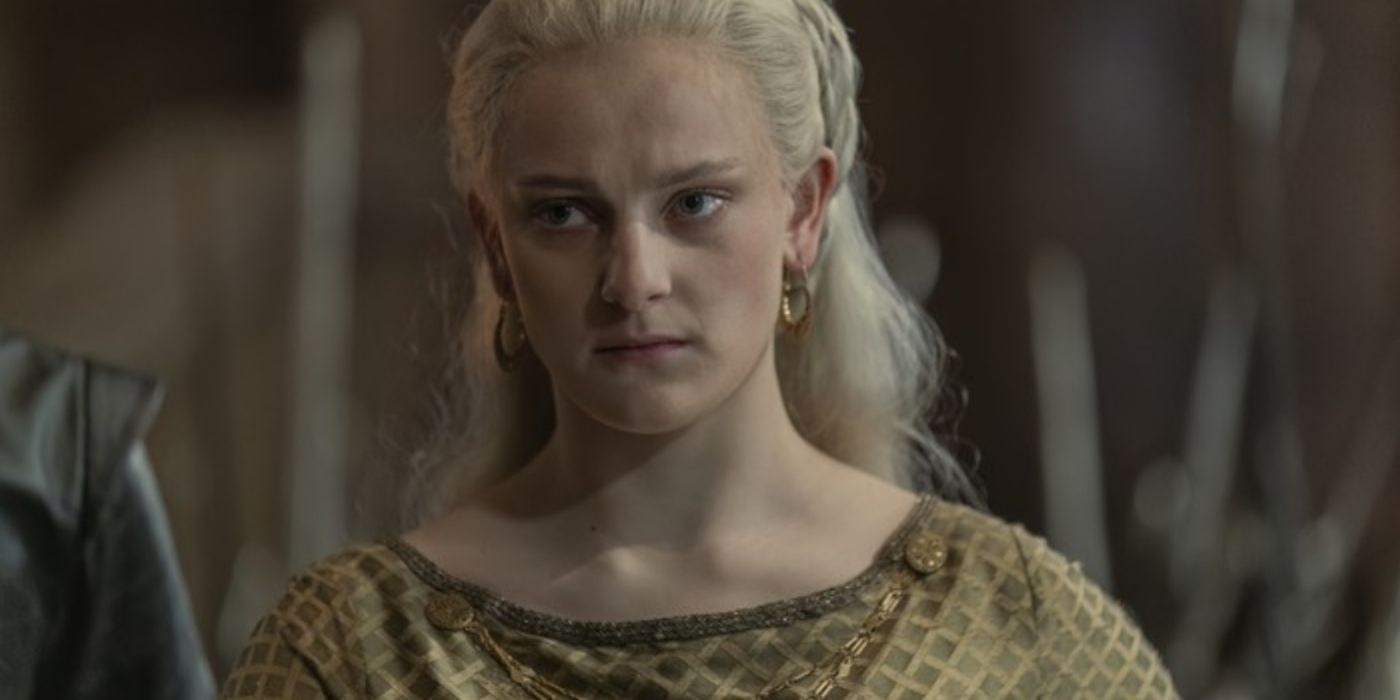 Helaena Targaryen looking irritated in House of the Dragon.