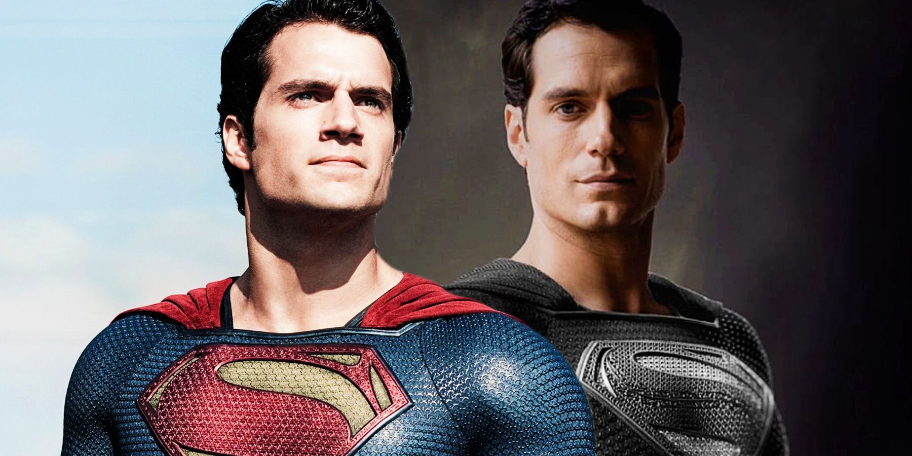 Henry Cavill como Superman em Homem de Aço e Liga da Justiça de Zack Snyder