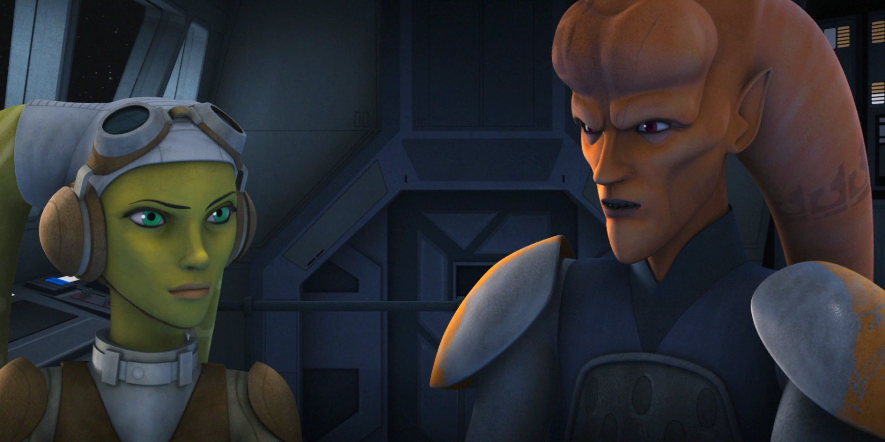 Hera and Cham Syndulla from Star Wars Rebels
