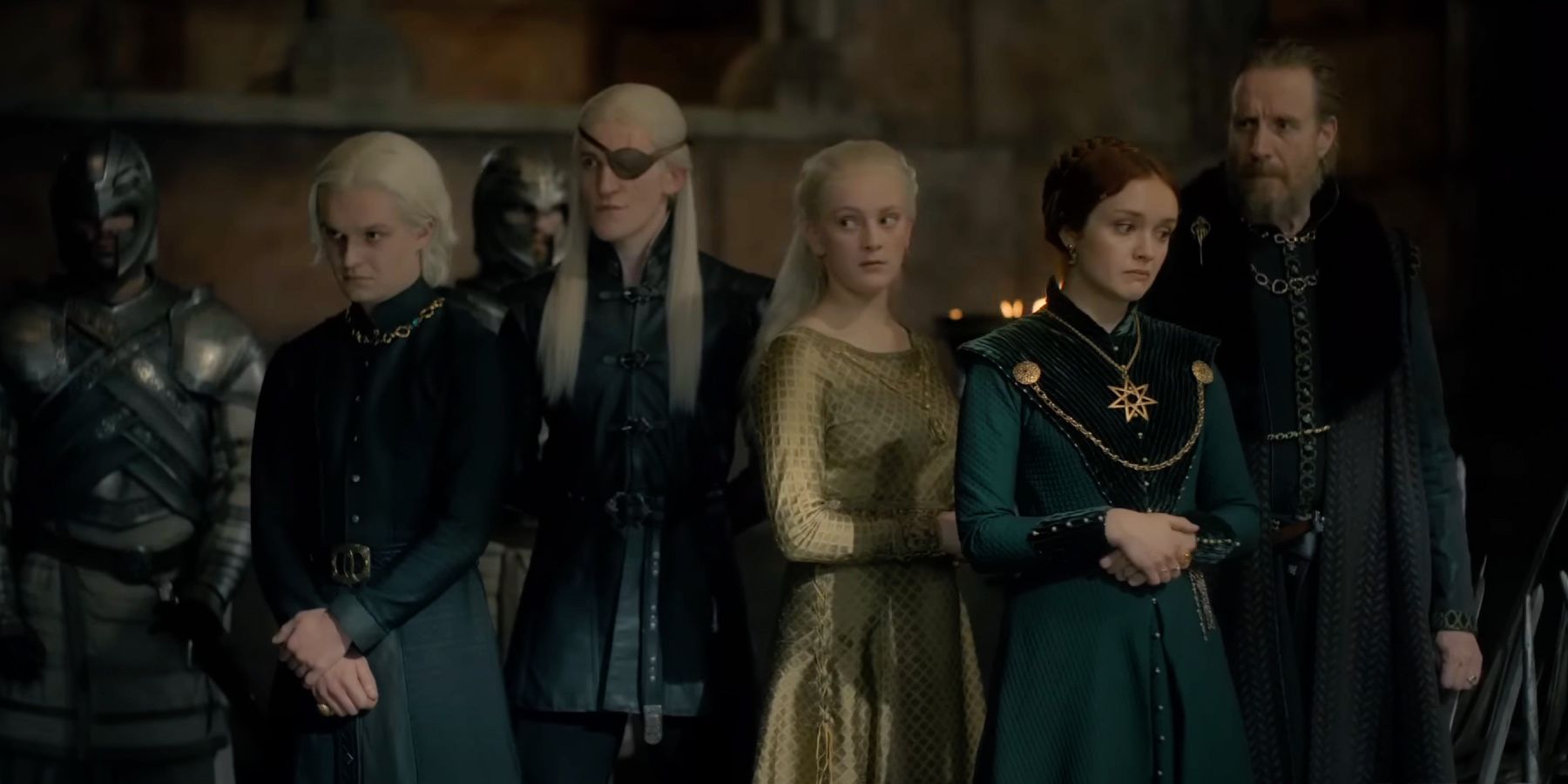 House Of The Dragon Episódio 8 Aegon, Aemond, Helaena, Alicent, Otto