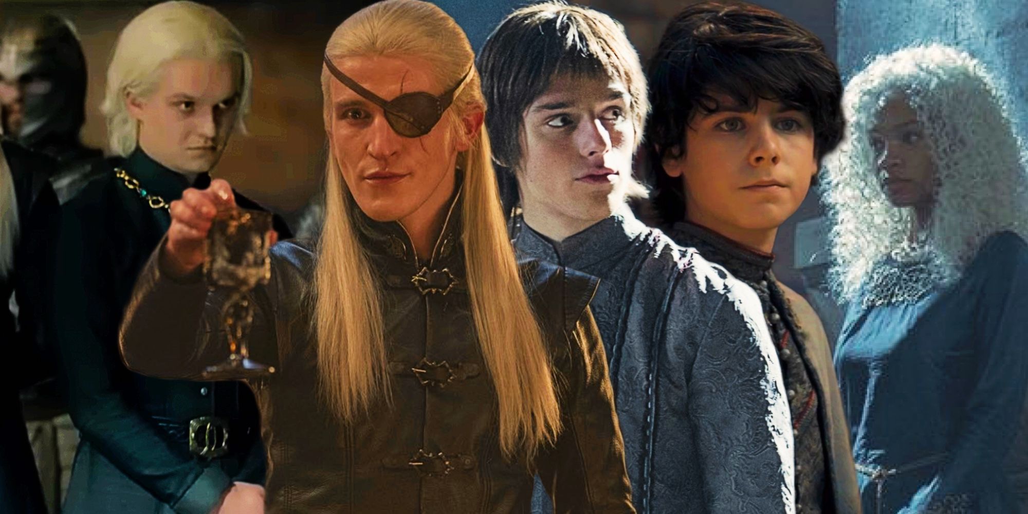 The adult versions of the young characters in House Of The Dragon 
