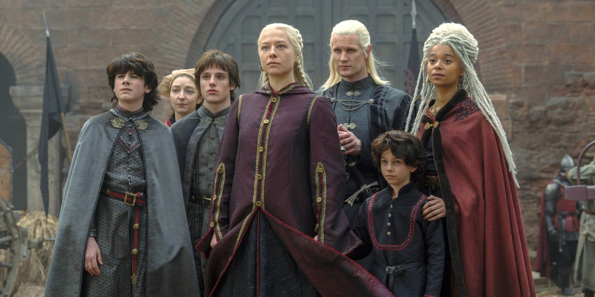Família HOTD de Rhaenyra e Daemon, Lucerys, Jacaerys, Joffrey, Rhaena