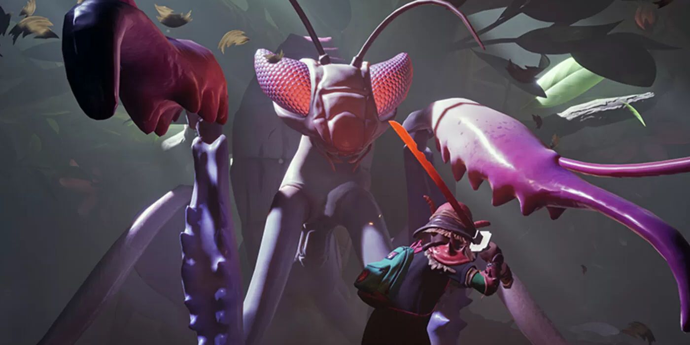 A Grounded Player Confronting The Orchid Mantis