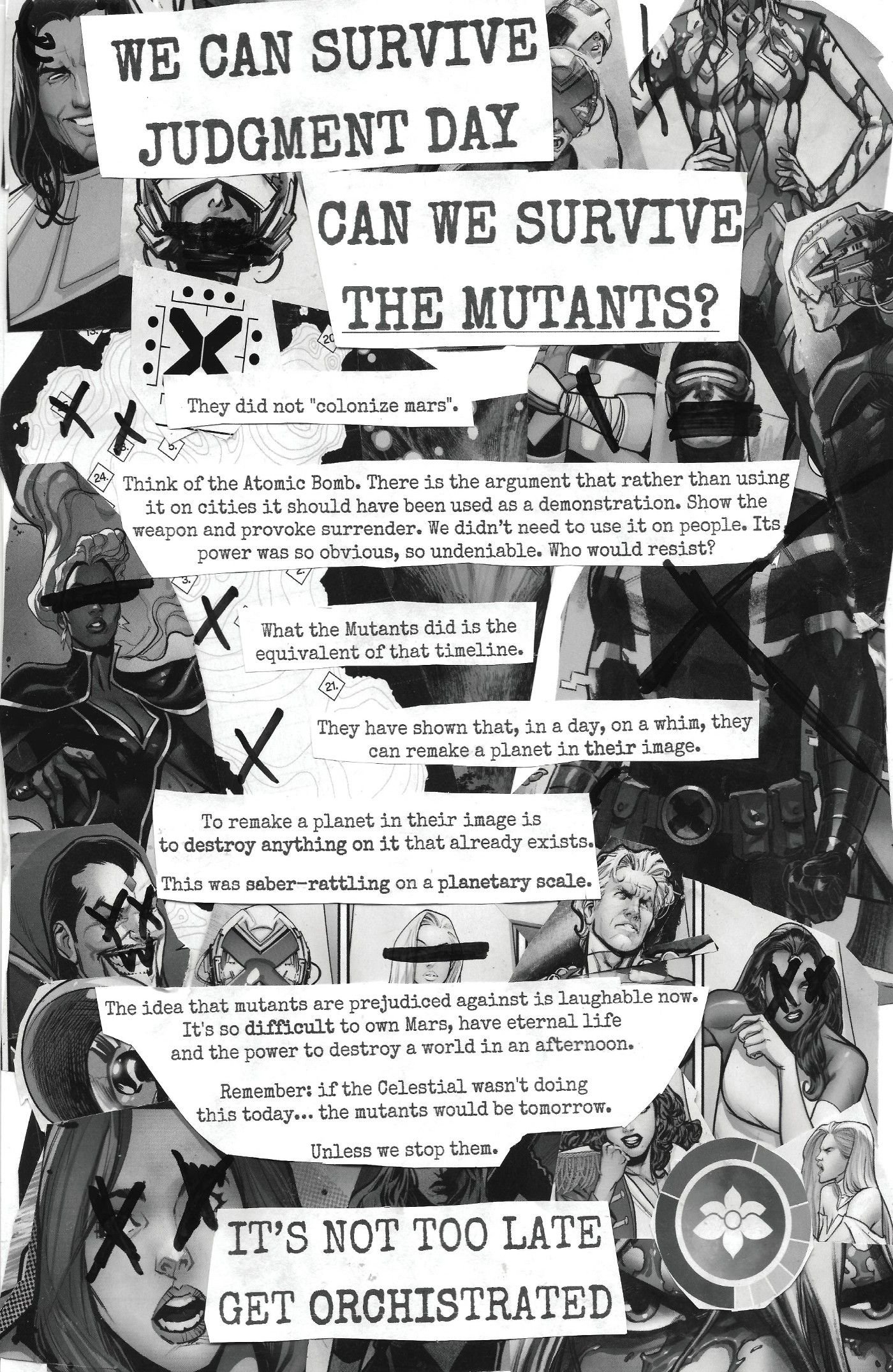 Immortal X-Men #7 Anti-Mutant Propaganda Flyer