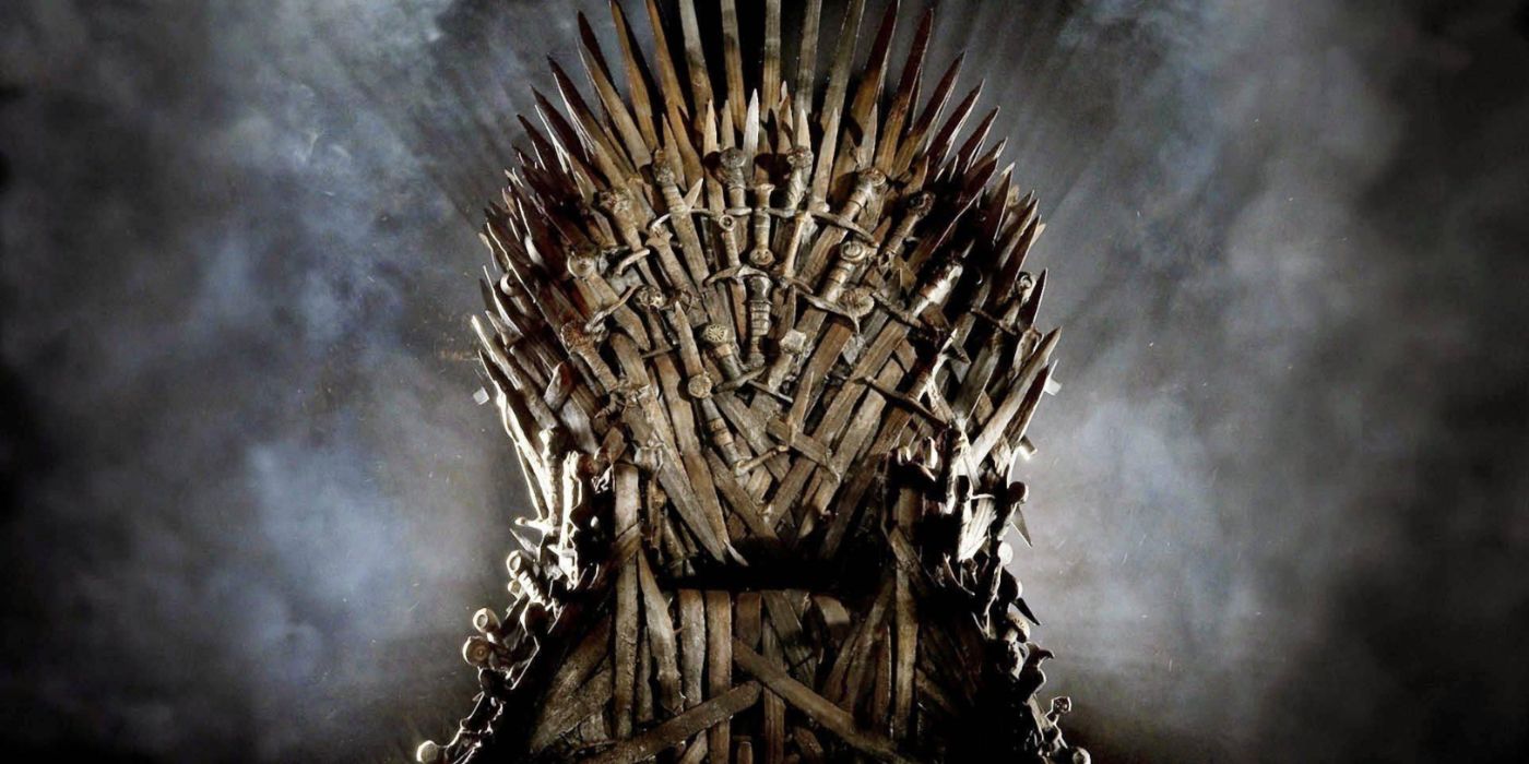Promotional image of the Iron Throne in Game of Thrones.