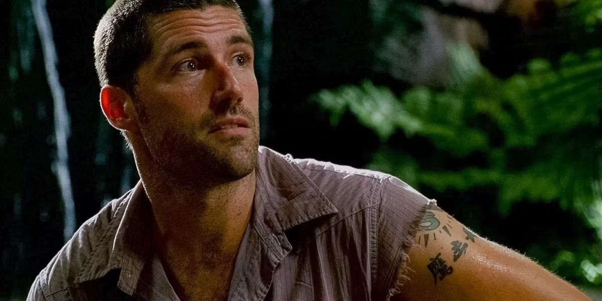 Jack Shephard in the jungle in Lost