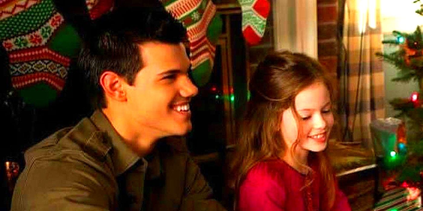 Jacob Black e Renesmee Cullen em Crepúsculo Amanhecer