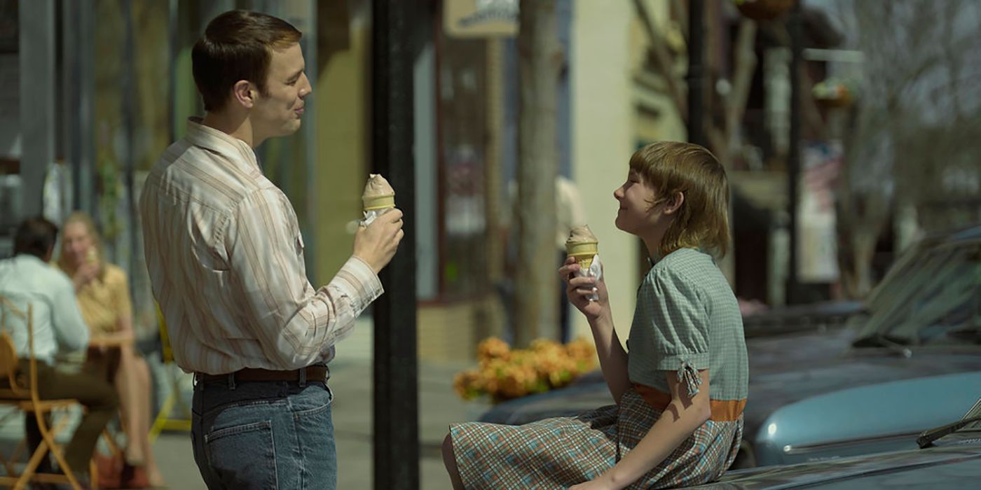 Jake Lacy and Hendrix Young in A Friend of the Family