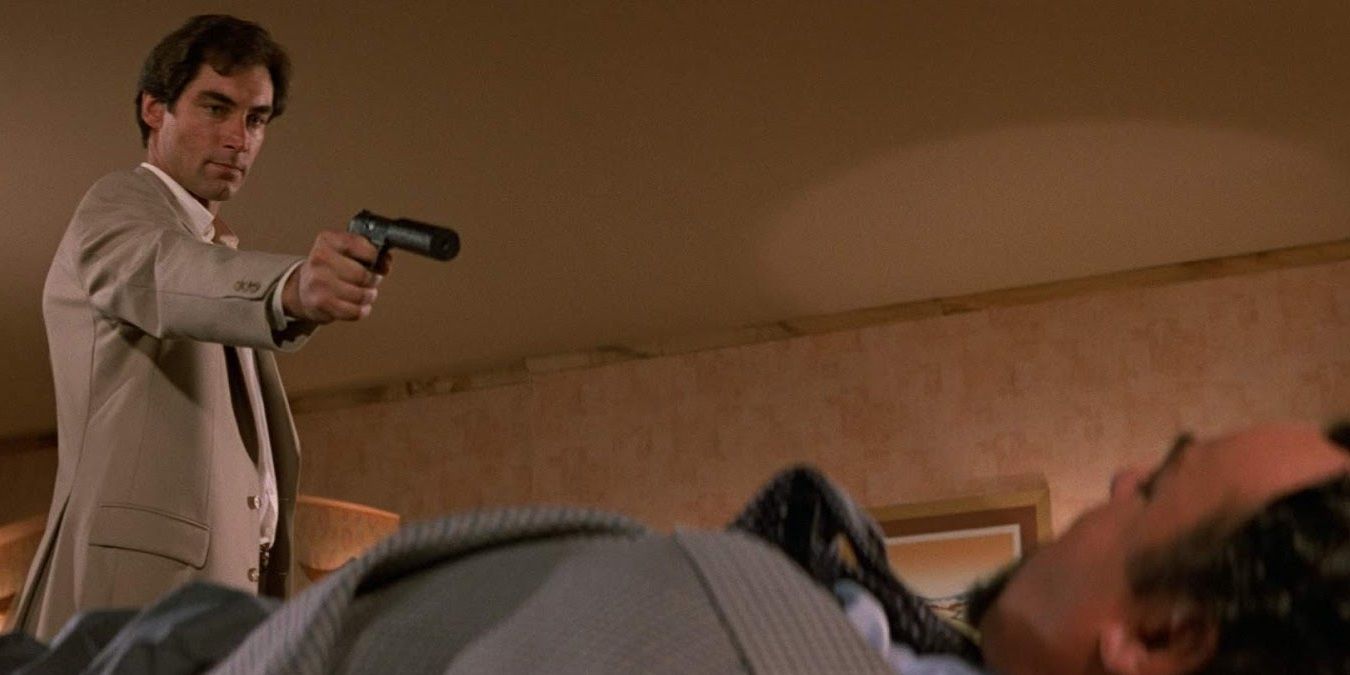 James Bond assassinates a target in The Living Daylights