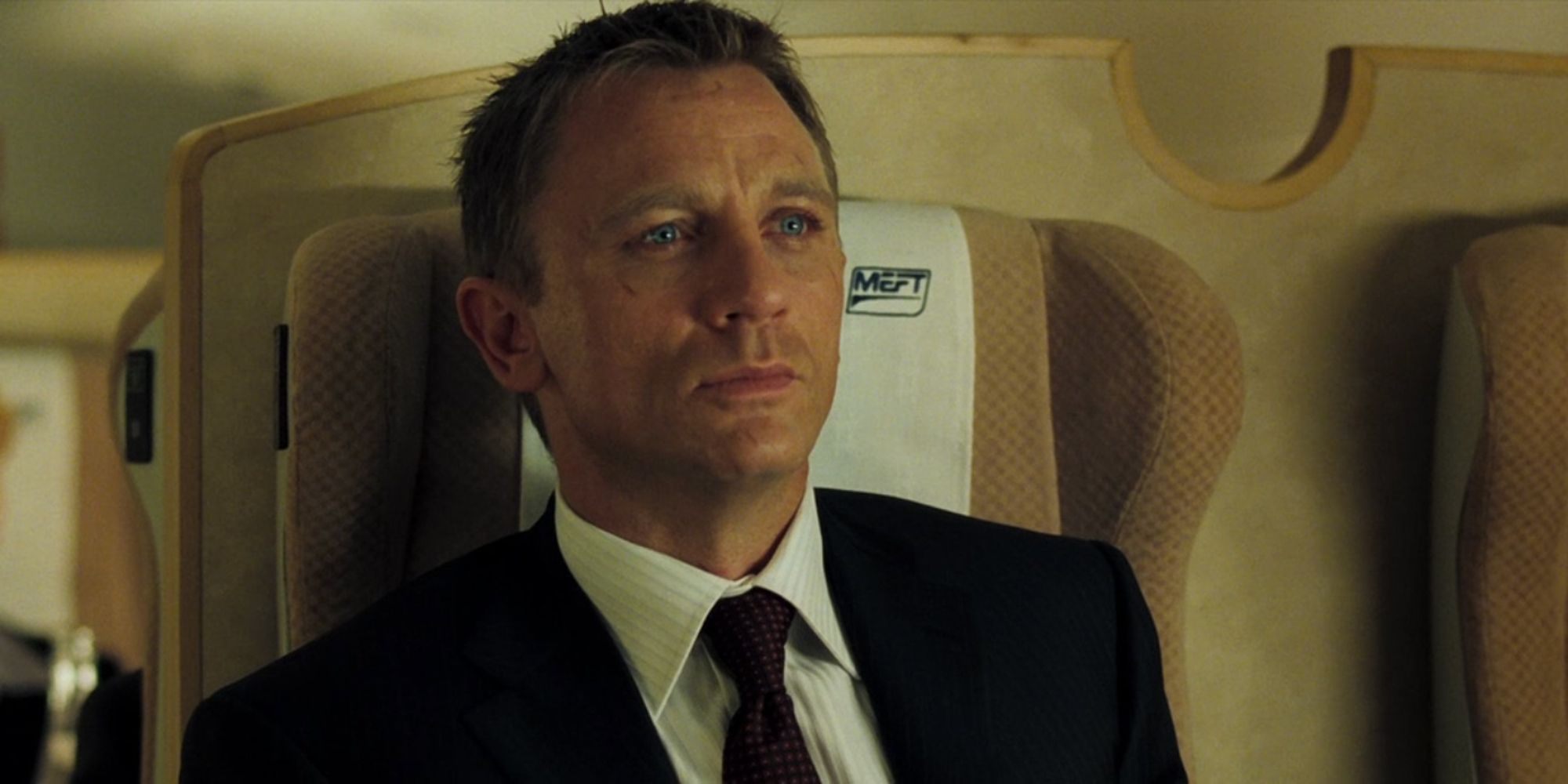 James Bond on a train in Casino Royale (2006)