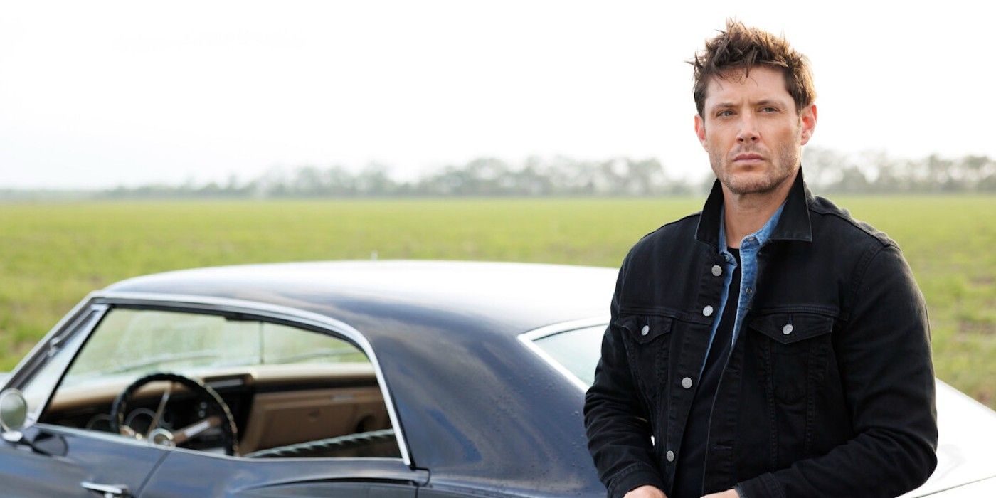 Dean standing outside his Winchesters car