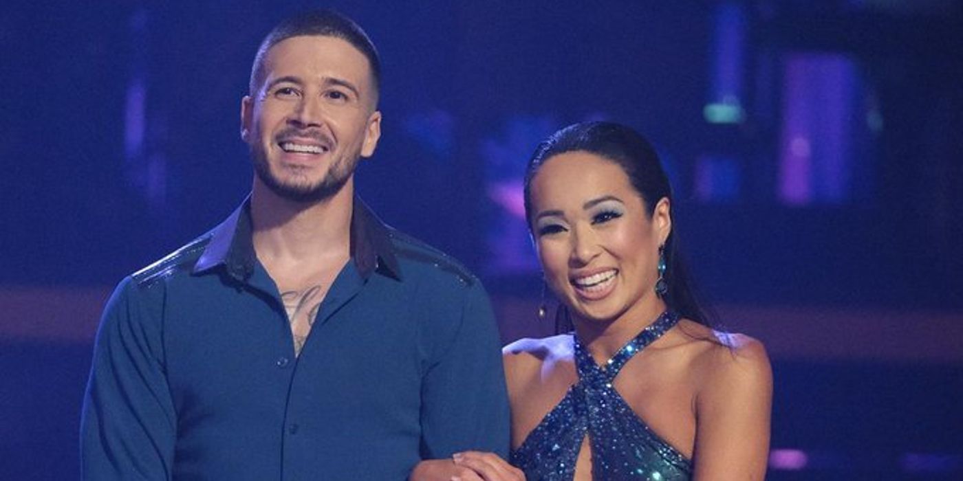 Vinny Guadagnino, de Jersey Shore, e seu parceiro do Dancing With the Stars, Koko Iwasaki