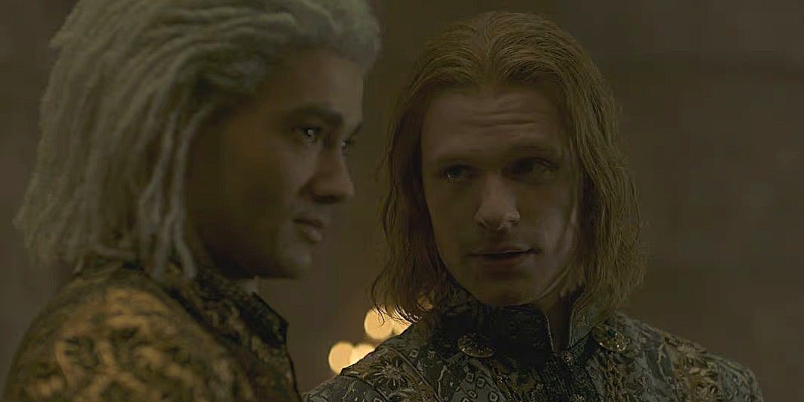 Joffrey conversa com Laenor em House of the Dragon