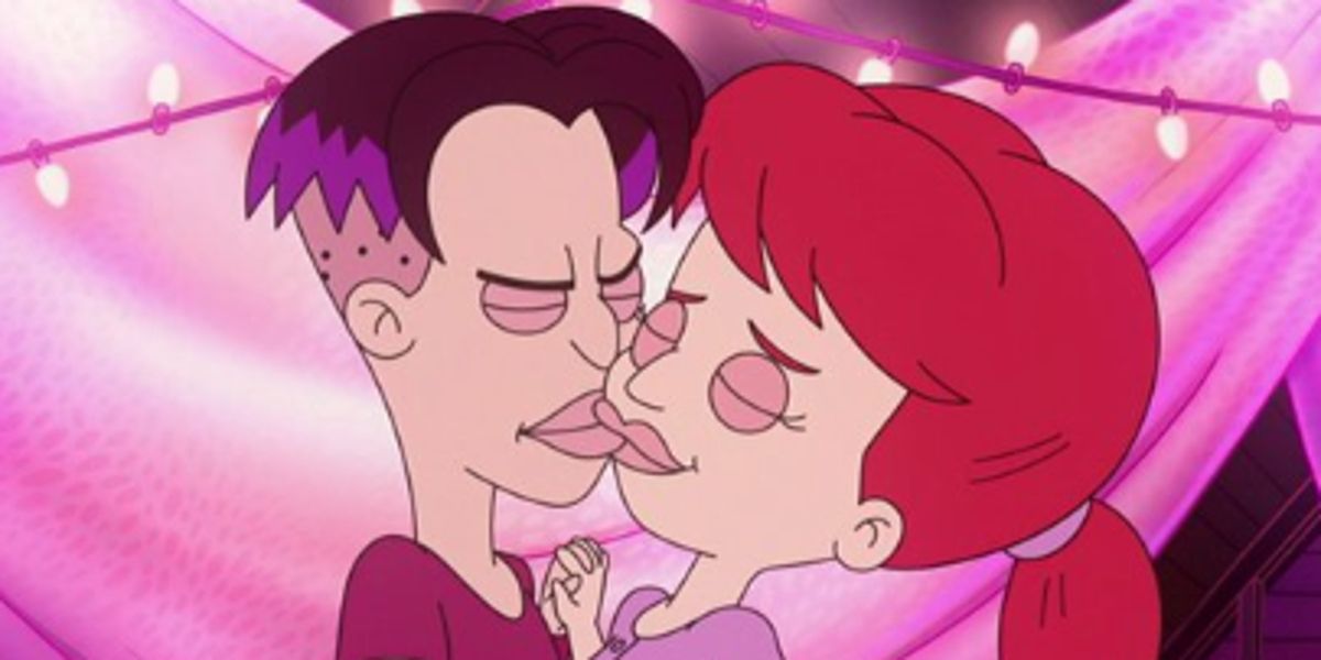 Judd and Jessi kiss in Big Mouth season 6