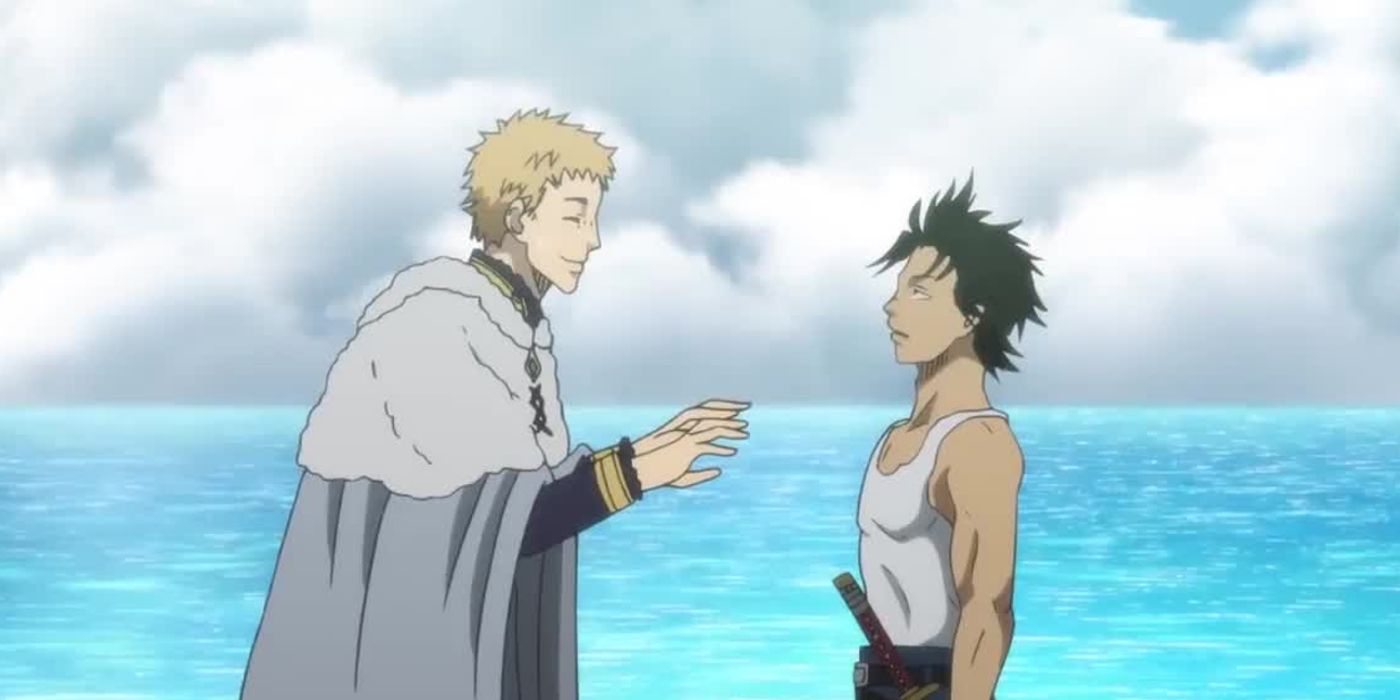 Julius tells a young Yami that he has potential in Black Clover