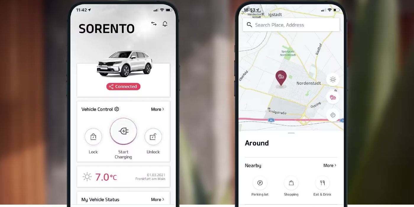 KIa Connect mobile app