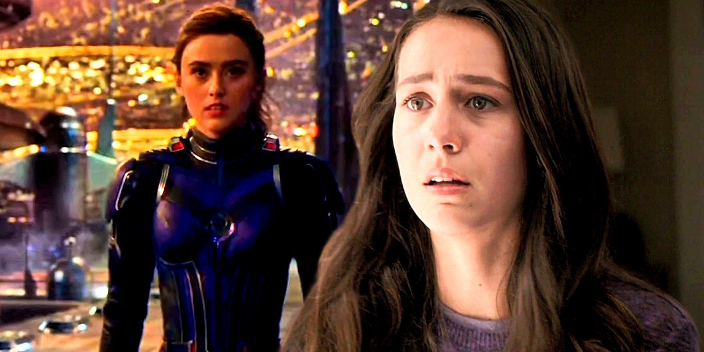 Kathryn Newton as Cassie Lang in Ant-Man and the Wasp Quantumania and Emma Fuhrmann in Avengers Endgame 