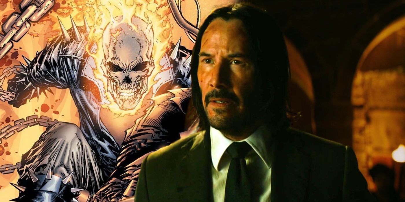 Keanu Reeves and Ghost Rider