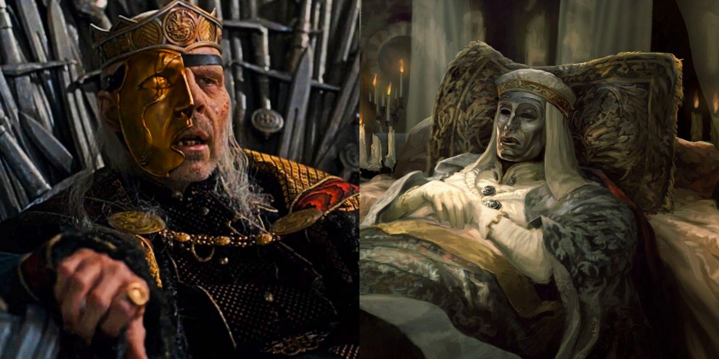 King Viserys in House of the Dragon and King Baldwin IV in Kingdom of Heaven