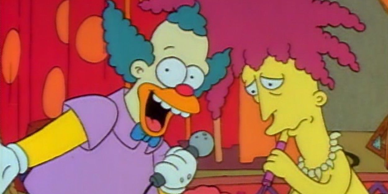 Krusty performing with Sideshow Bob in The Simpsons season 1