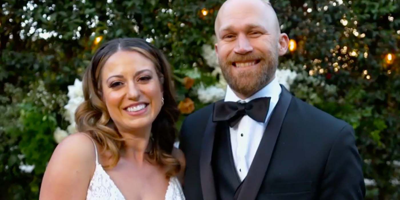 Krysten and Mitch on Married At First Sight in wedding picture