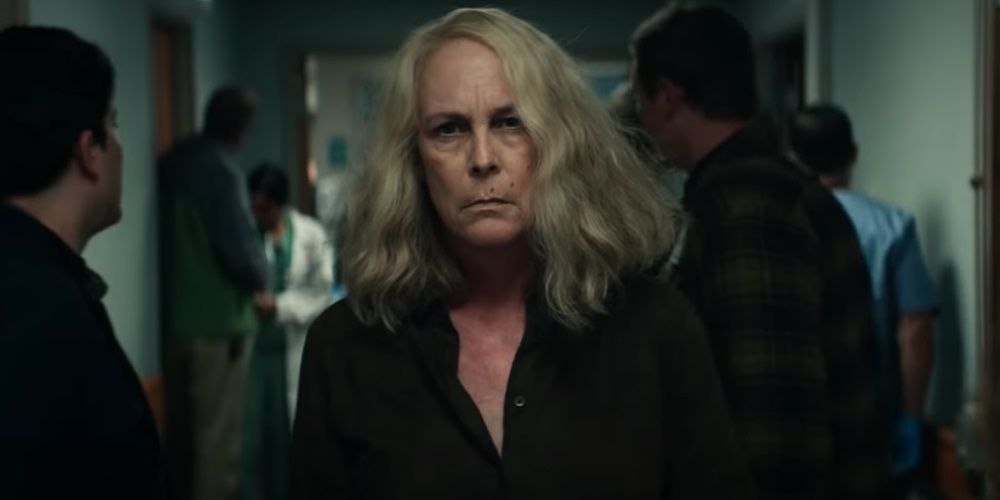 Laurie Strode in a hospital in Halloween Kills