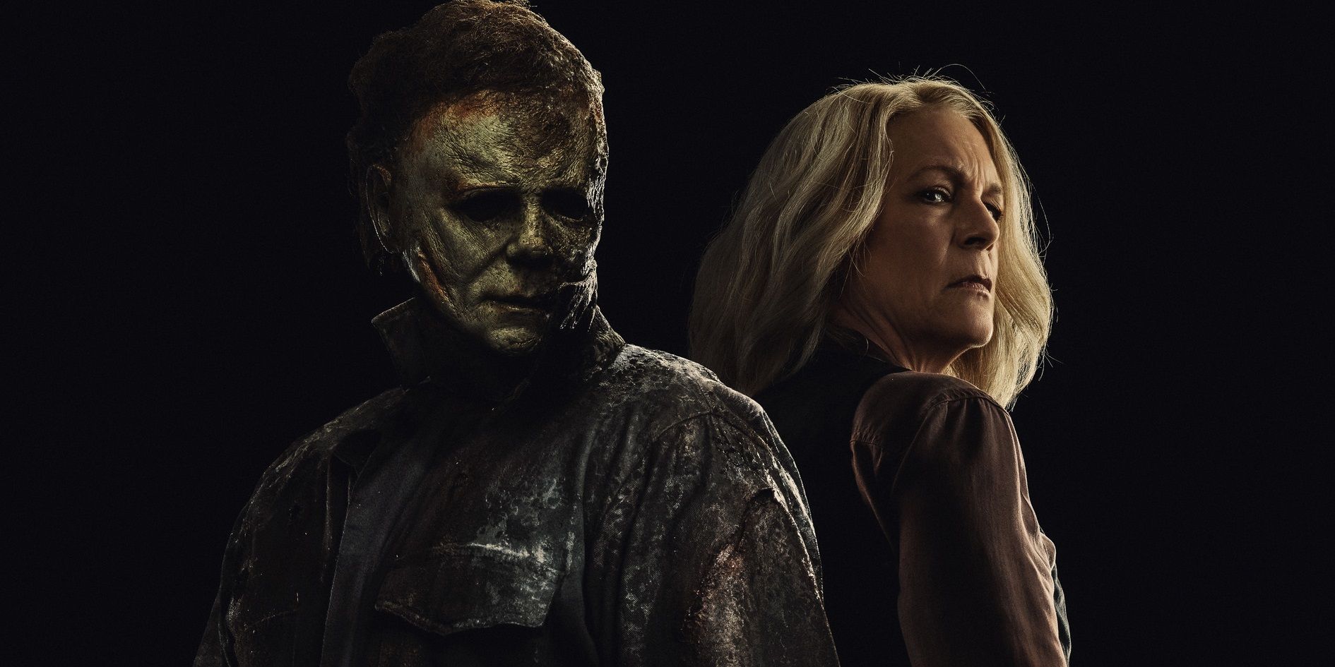 Laurie and Michael on the poster for Halloween Ends