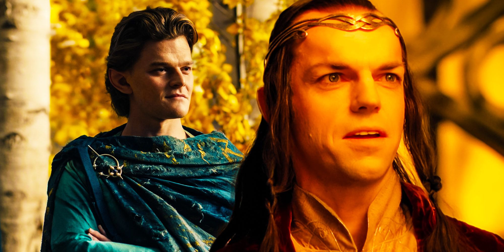 Elrond in Rings of Power and Lord of the Rings