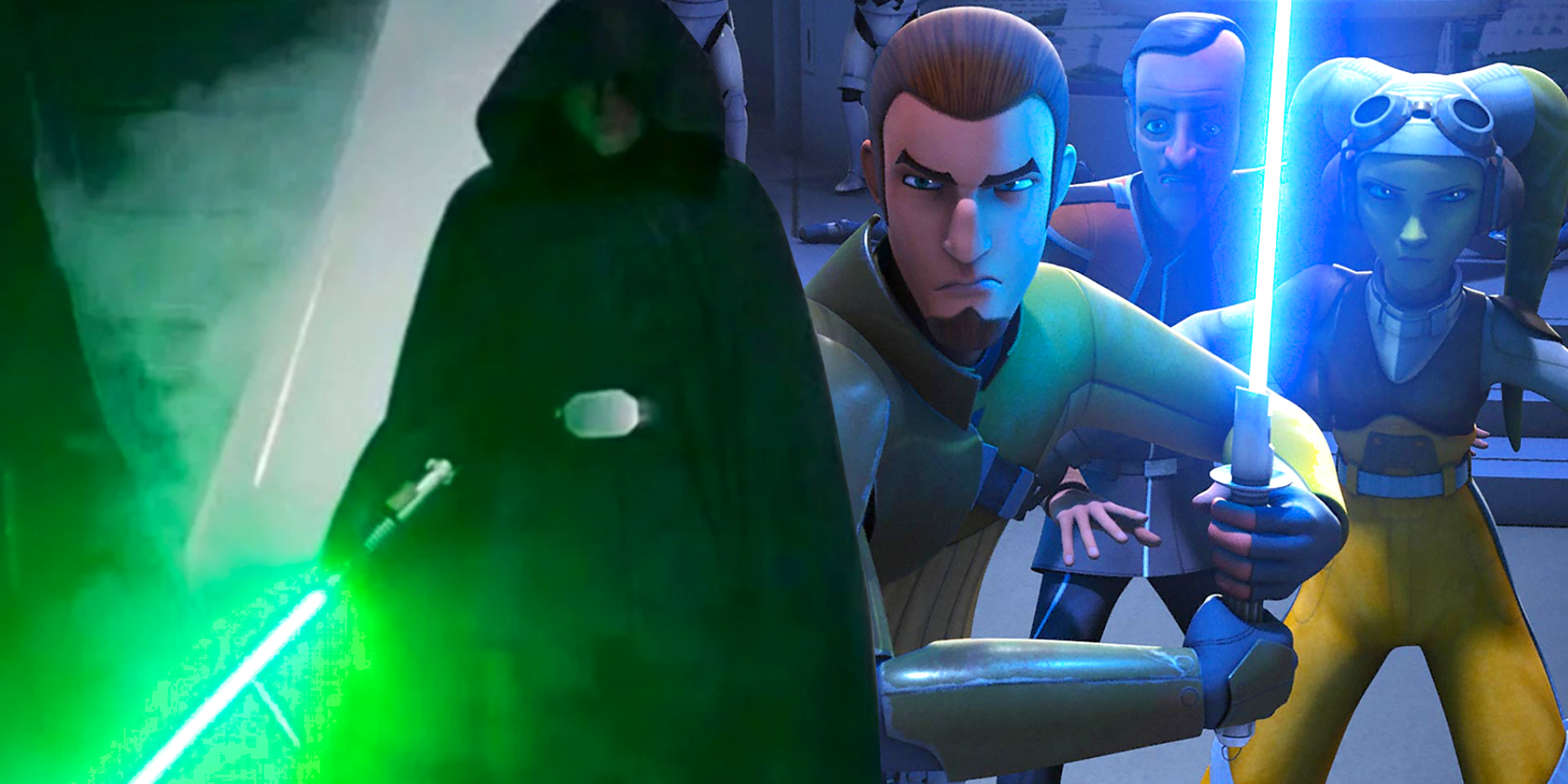 Luke Skywalker and Star Wars Rebels' Kanan Jarrus
