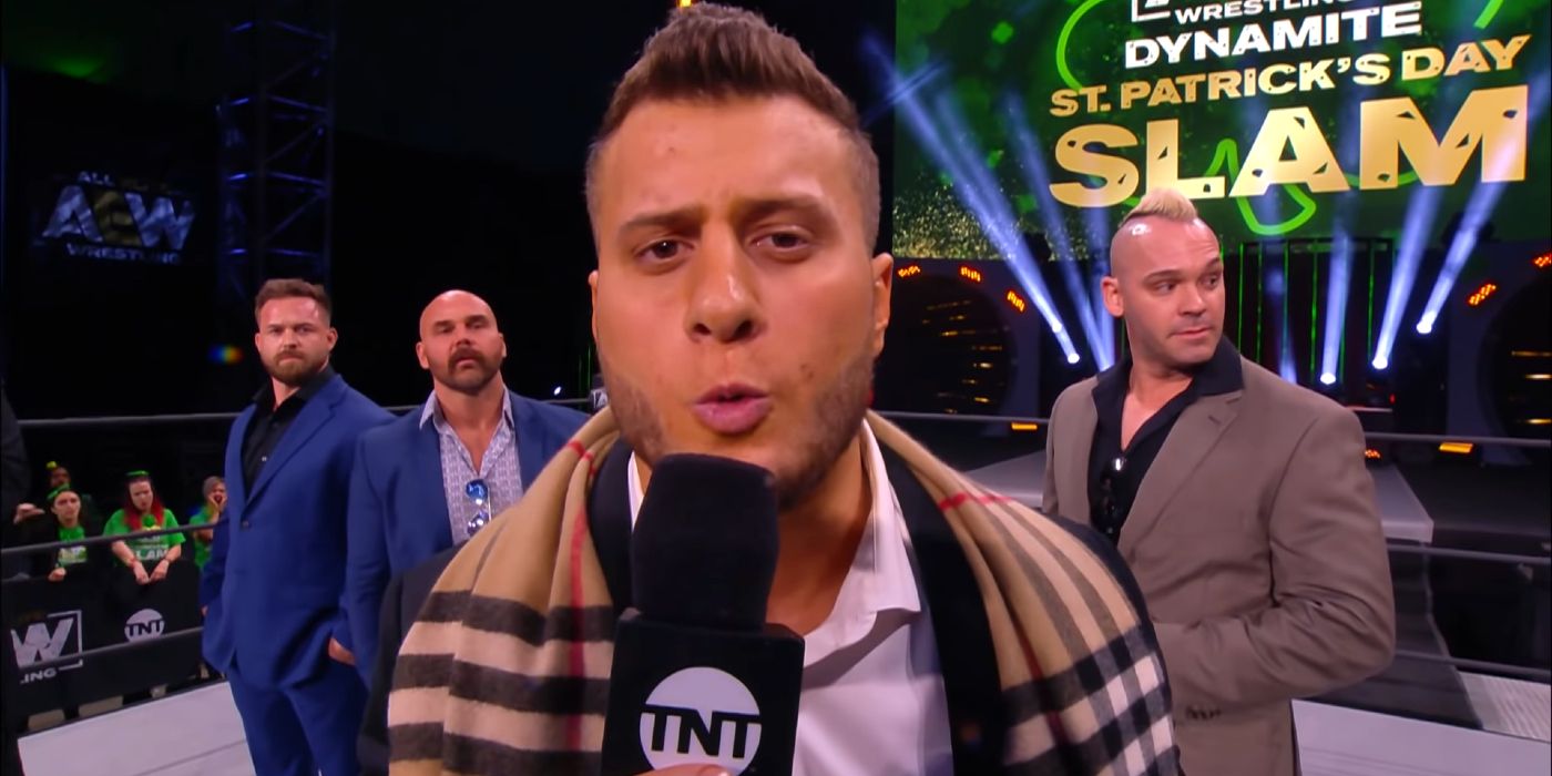 MJF introduces The Pinnacle at AEW St. Patrick's Day Slam.