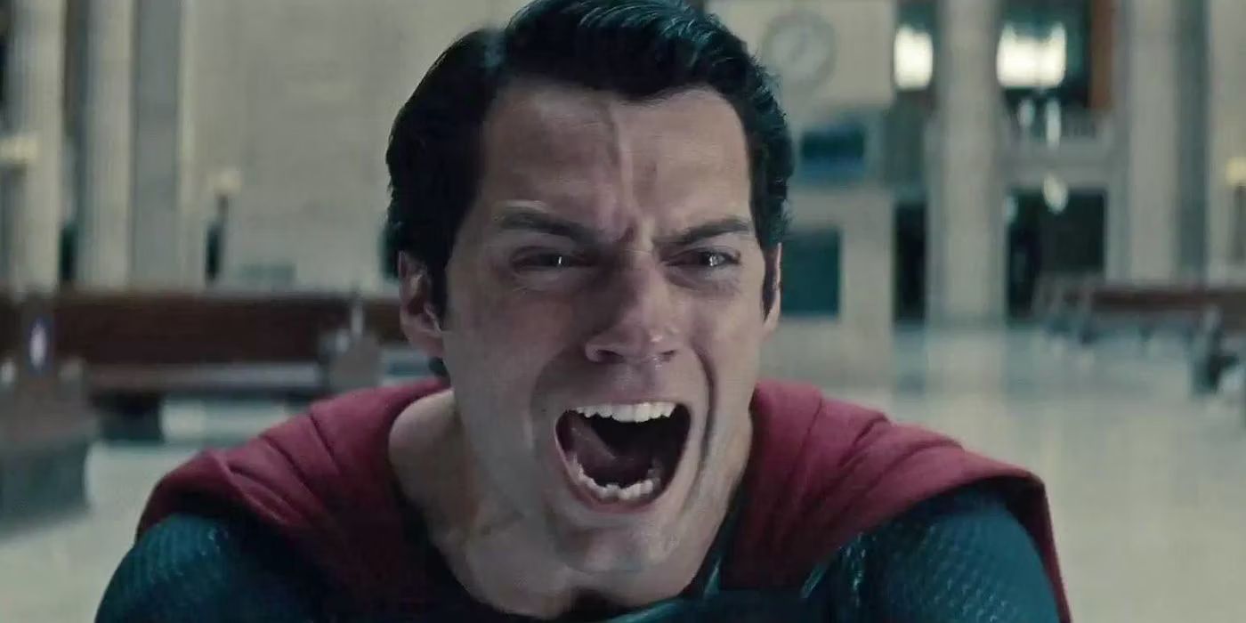 O Homem de Aço Henry Cavill Superman Chorando