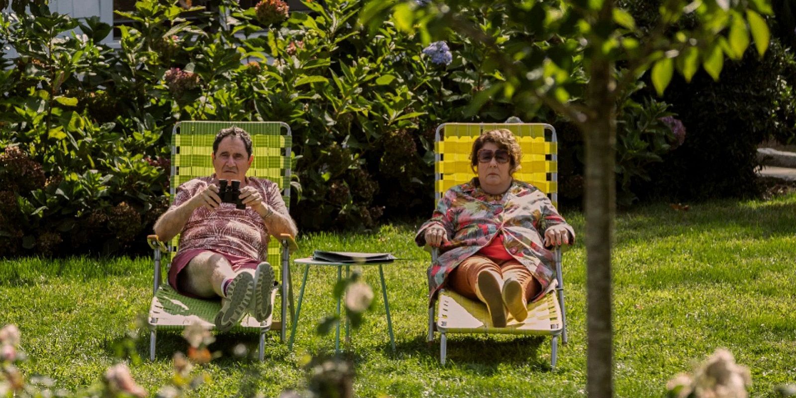 Margo Martindale And Richard Kind As the neighbors, Maureen and Mitch, in The Watcher