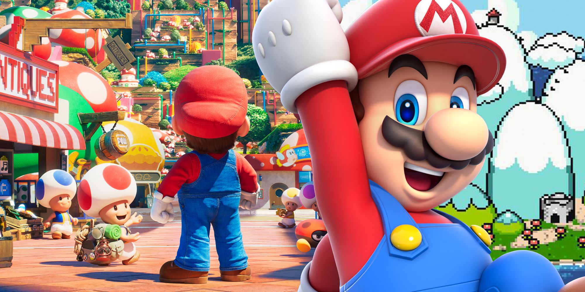 Mario and Illumination's Mario movie poster