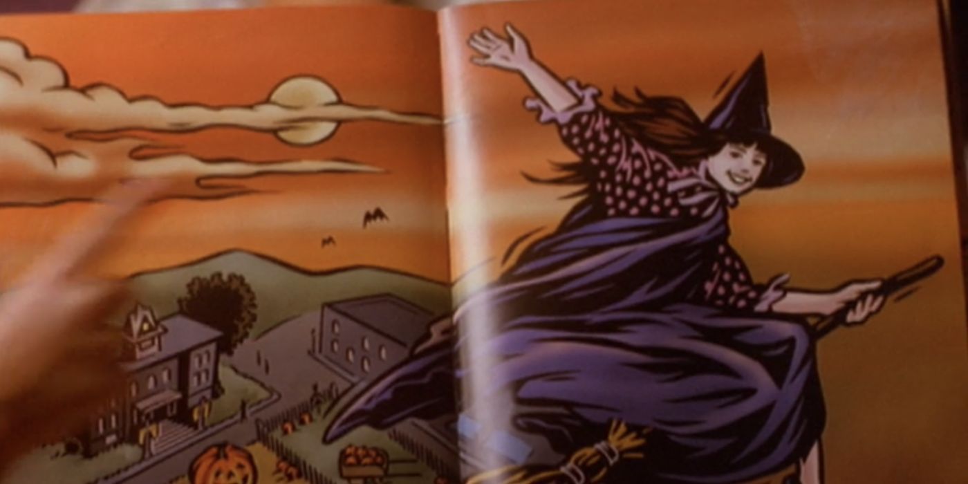 Marnie finds a cartoon version of herself in the book on Halloweentown