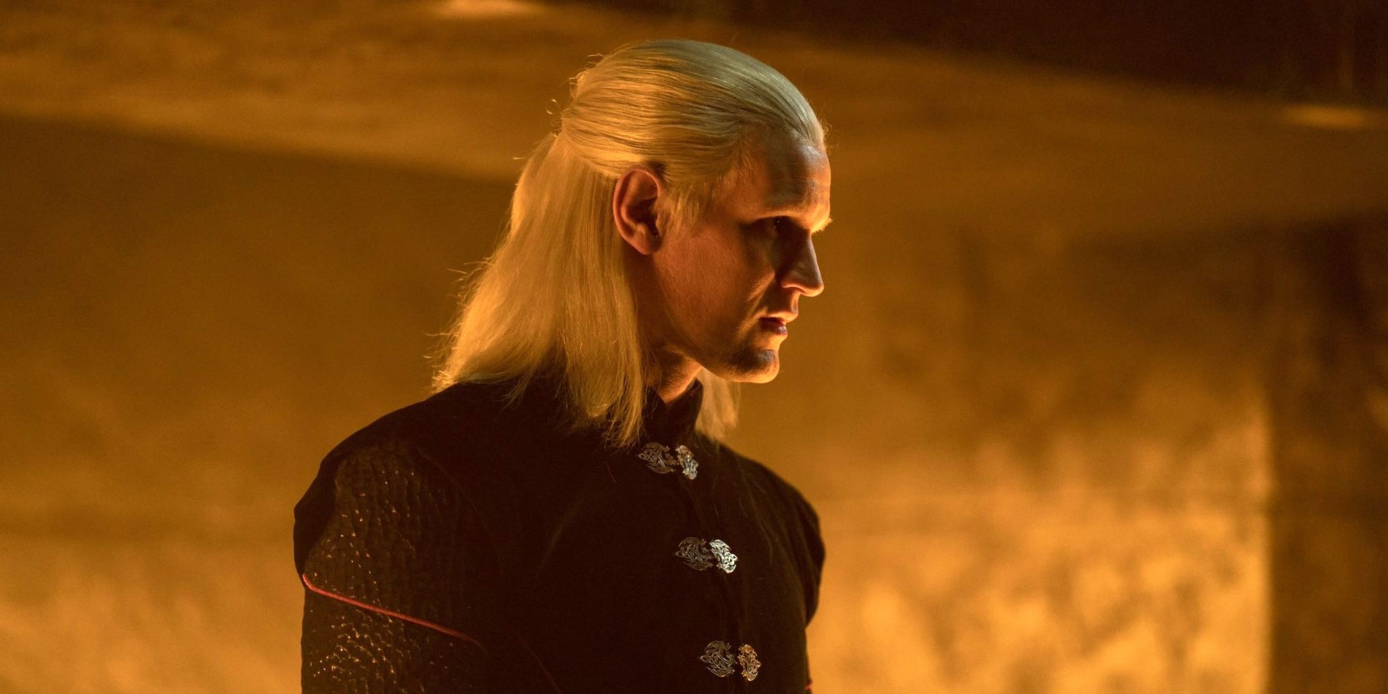 Matt Smith dans le rôle de Daemon Targaryen dans le dernier épisode de la saison 1 de House Of The Dragon
