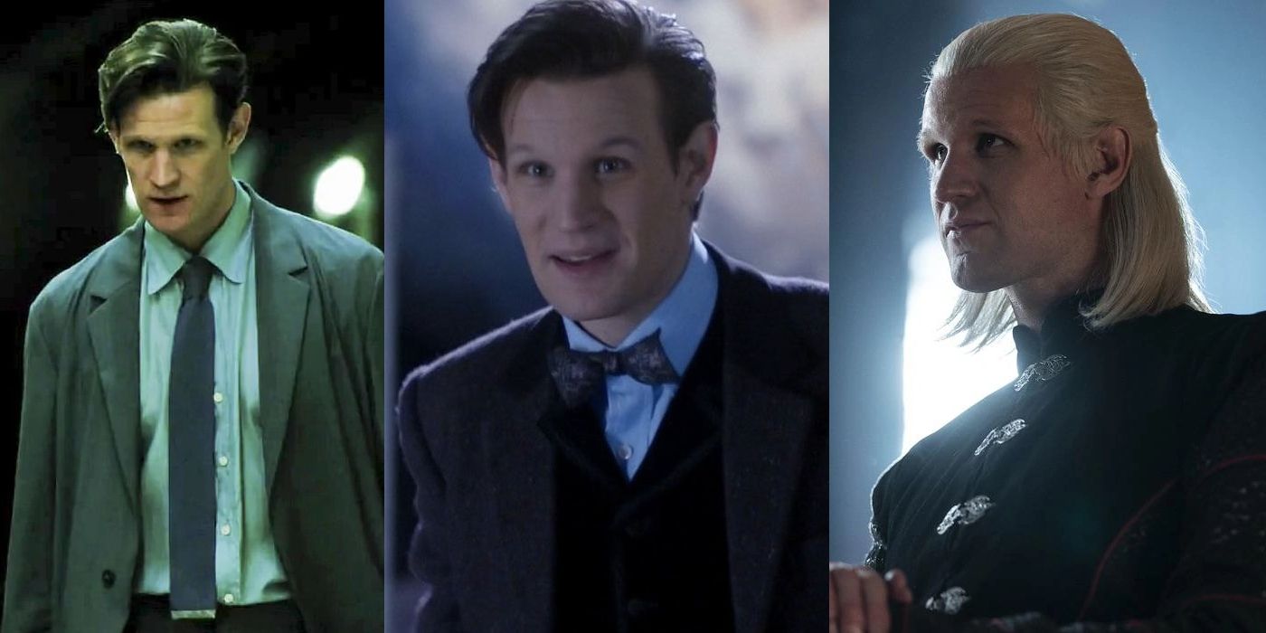 Matt Smith as Milo in Morbius, the Eleventh Doctor in Doctor Who, and Daemon Targaryen in House of the Dragon