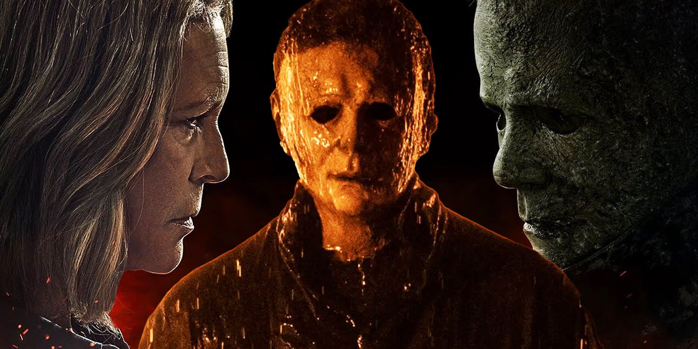 Michael Myers and Laurie Strode on the Halloween Ends Poster