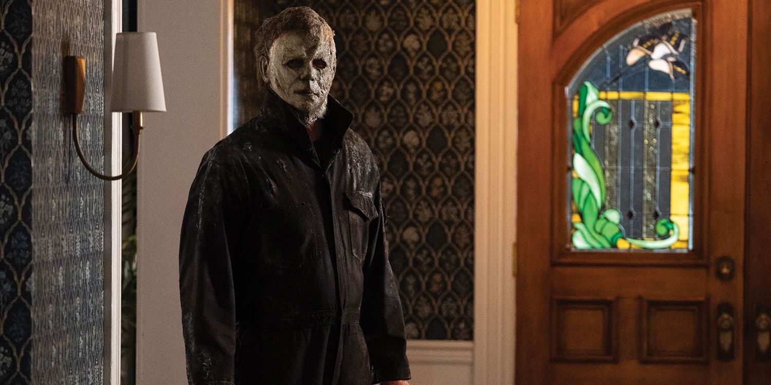Michael Myers in a house in Halloween Ends