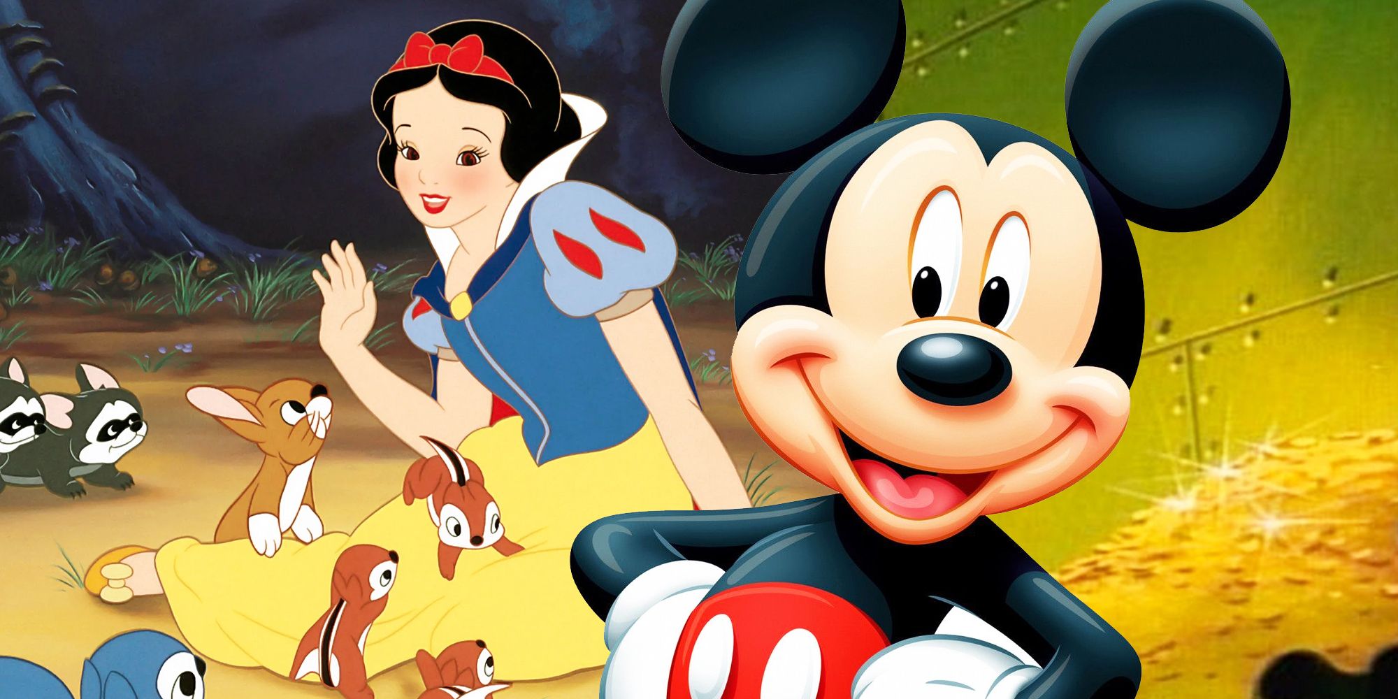Mickey Mouse and Snow White