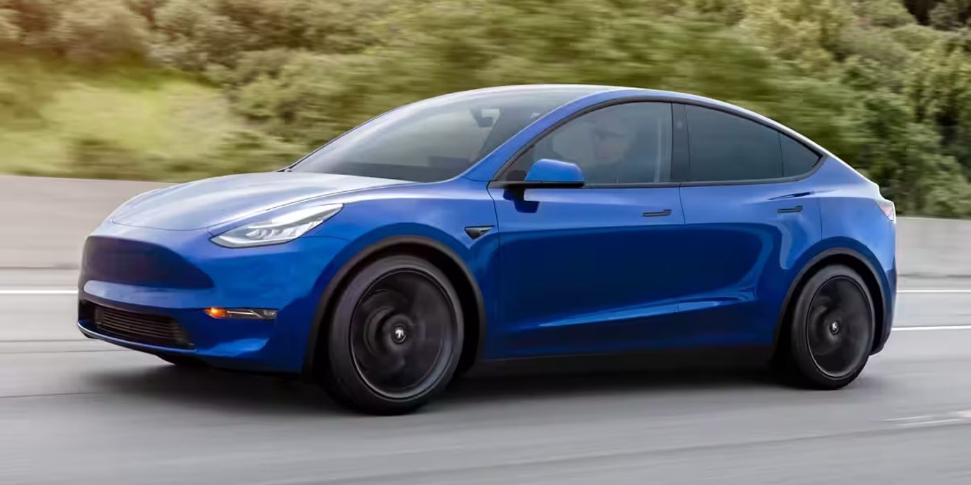 Tesla Model Y in Blue