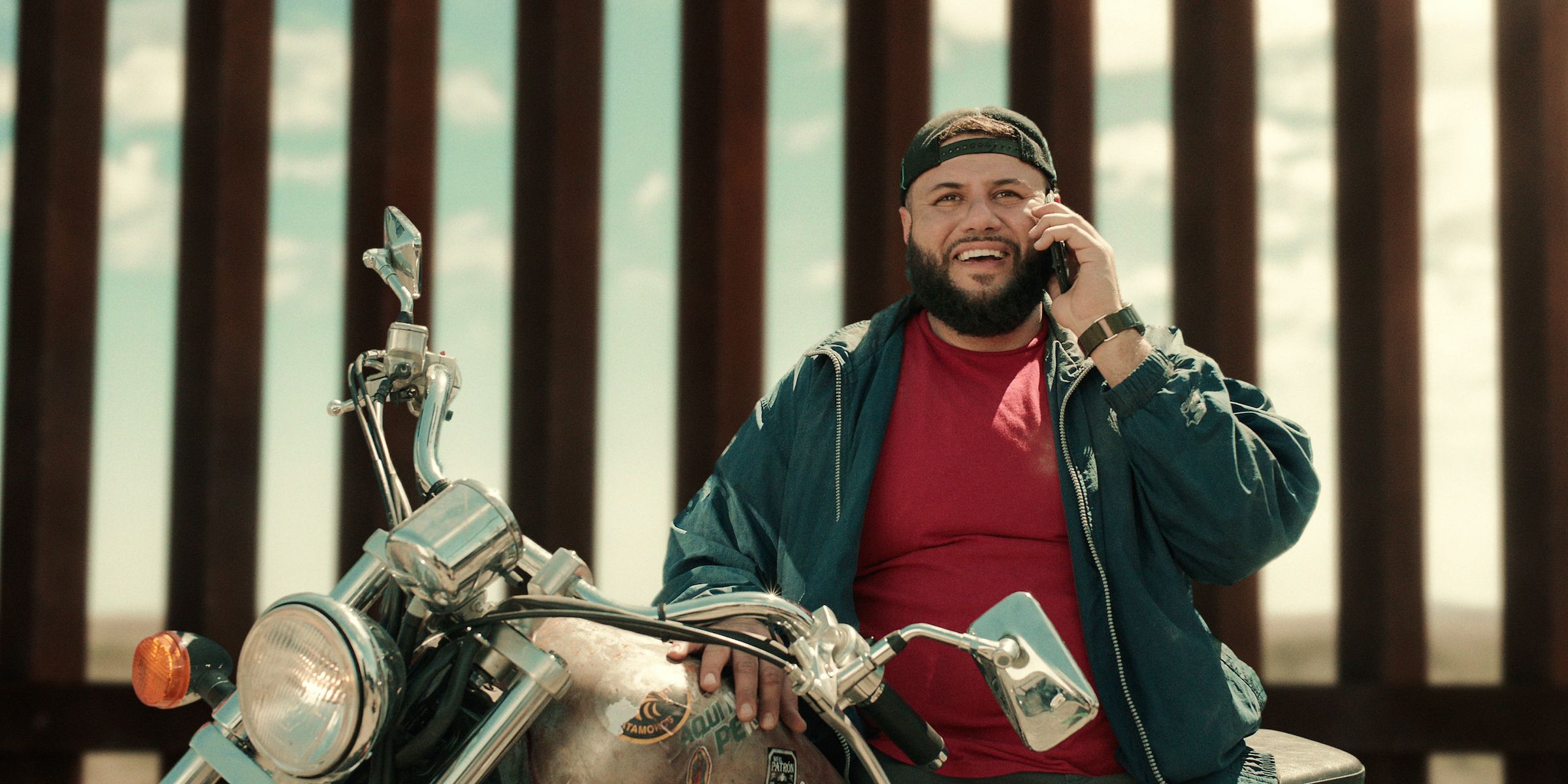 Mohammed Amer in Mo on a Motorcycle