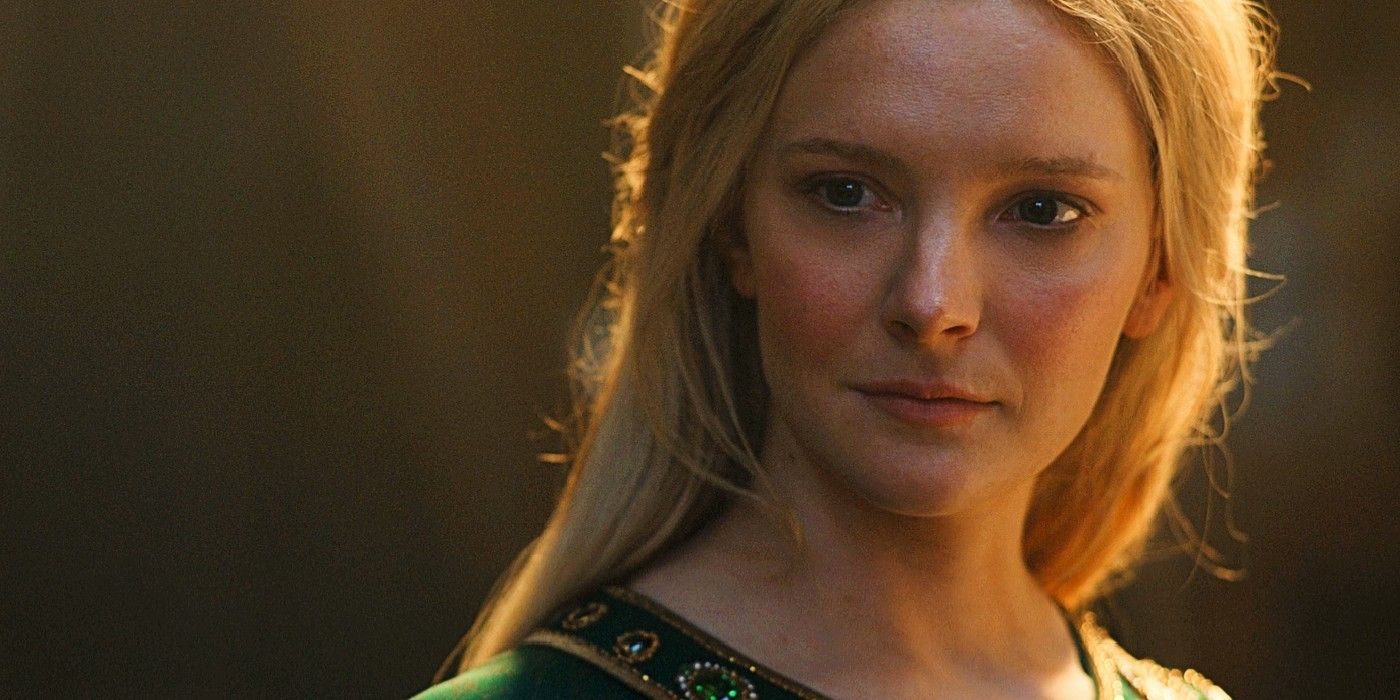 Morfydd Clark as Galadriel in The Rings of Power episode 8