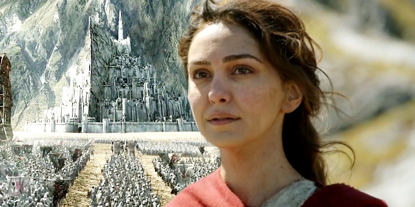 Nazanin Boniadi como Bronwyn em Anéis de Poder e Gondor em O Senhor dos Anéis