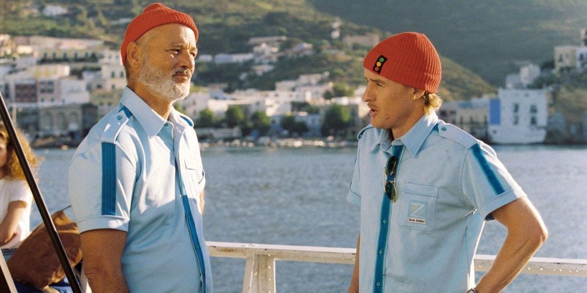Ned and Steve aboard the Belafonte in The Life Aquatic