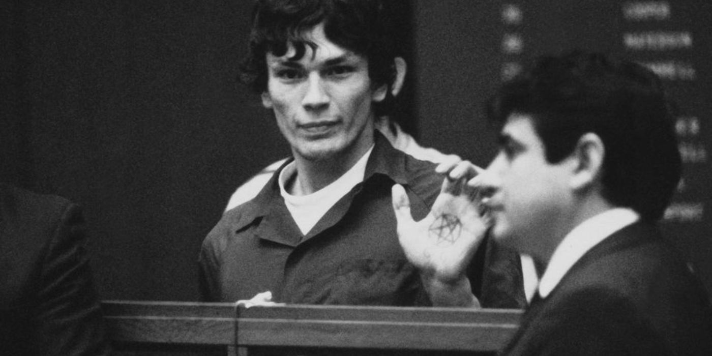 Richard Ramirez during court.