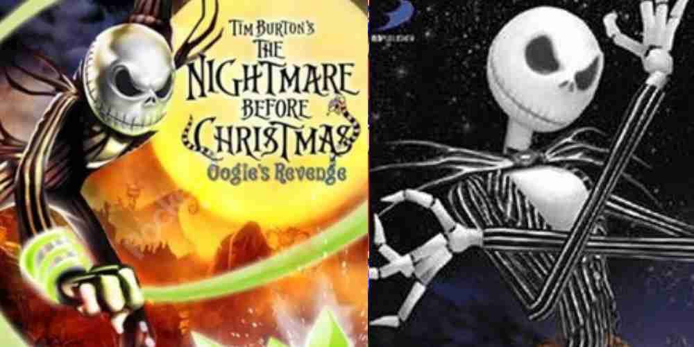 Cover art for the two Nightmare Before Christmas games show Jack Skellington twice.