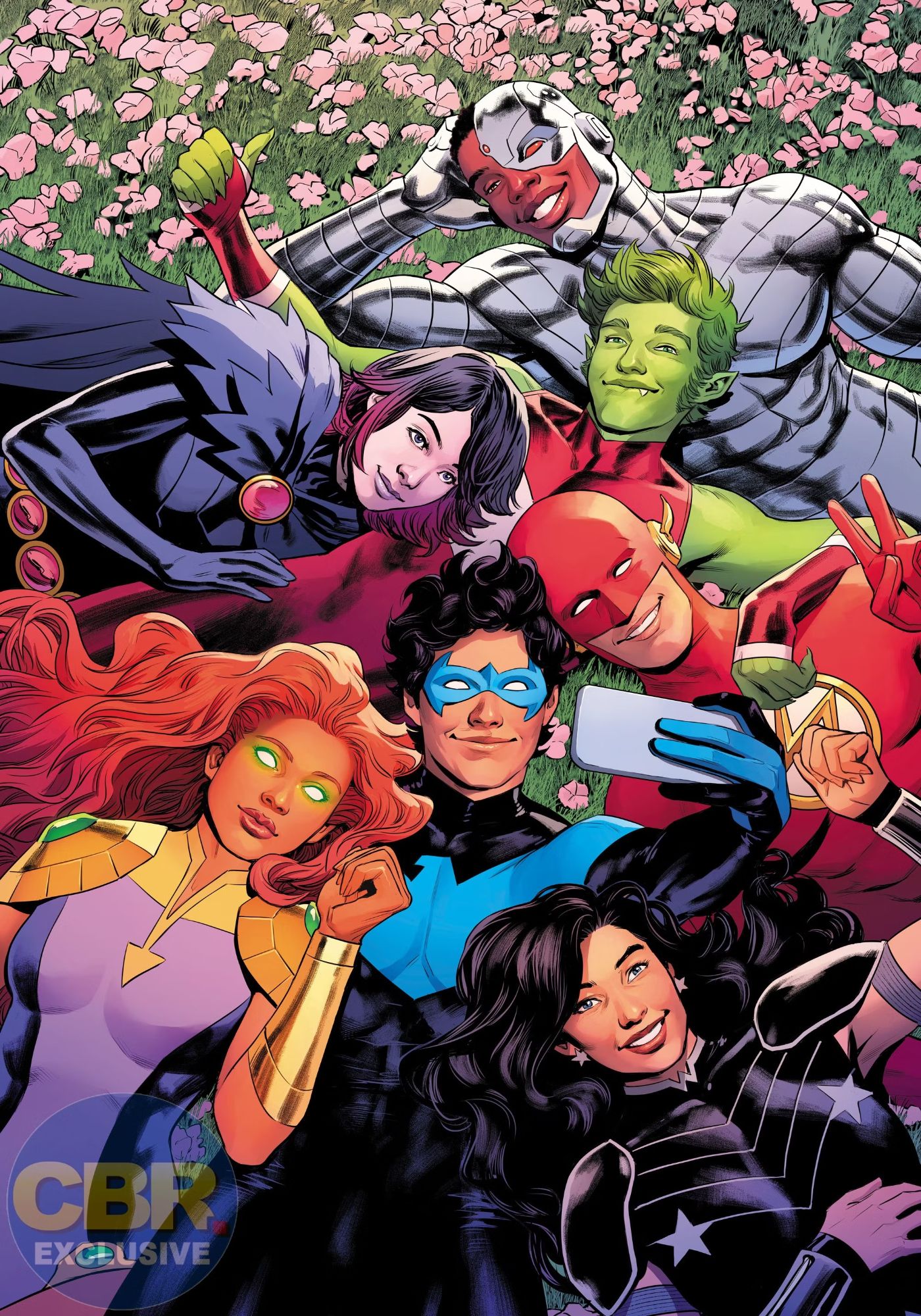 Nightwing's Teen Titans Are All Grown Up in Perfect Team Art